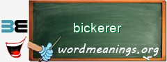 WordMeaning blackboard for bickerer